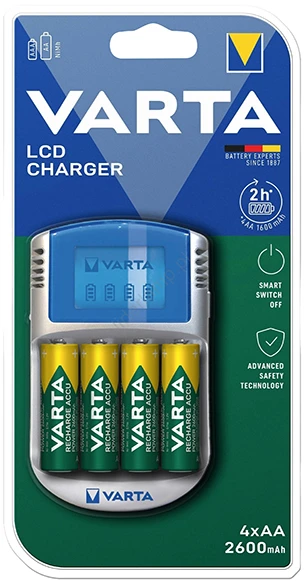 Elementų kroviklis VARTA Power LCD