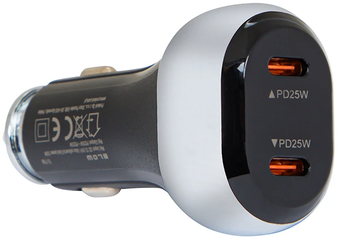 Blow USB-Cx2 50W G50A automobilinis įkroviklis