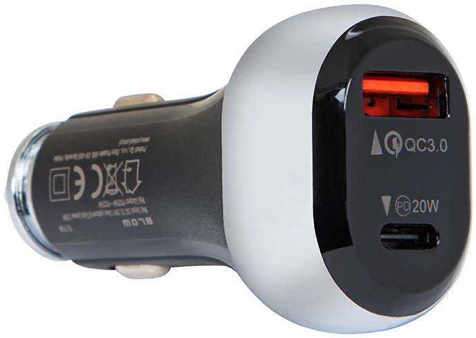 Blow Automobilinis įkroviklis su USB+USB-C 38W G38A