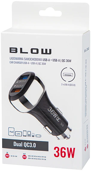 Blow USBx2 36W G36C automobilinis įkroviklis