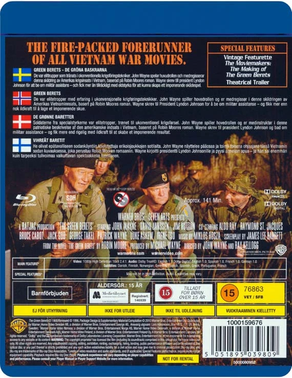 75 ŽALIOSIOS BERETĖS (John Wayne)