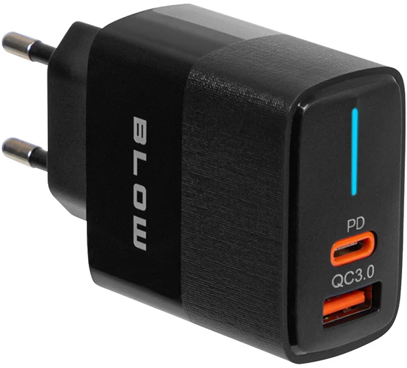 Blow Tinklo įkroviklis USB + USB-C QC+PD 20W
