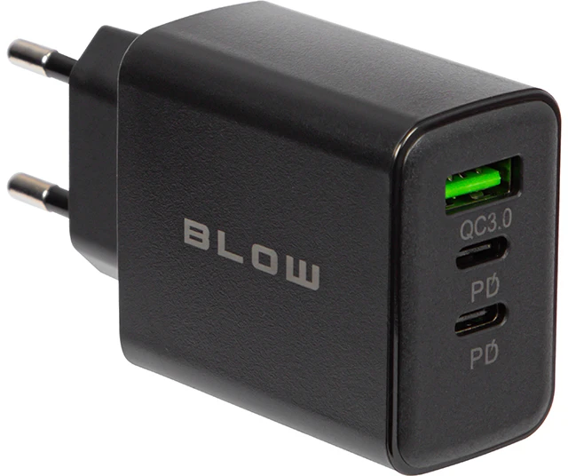 Blow Maitinimo įkroviklis USB prievadas + USB-Cx2 QC+PD 40W