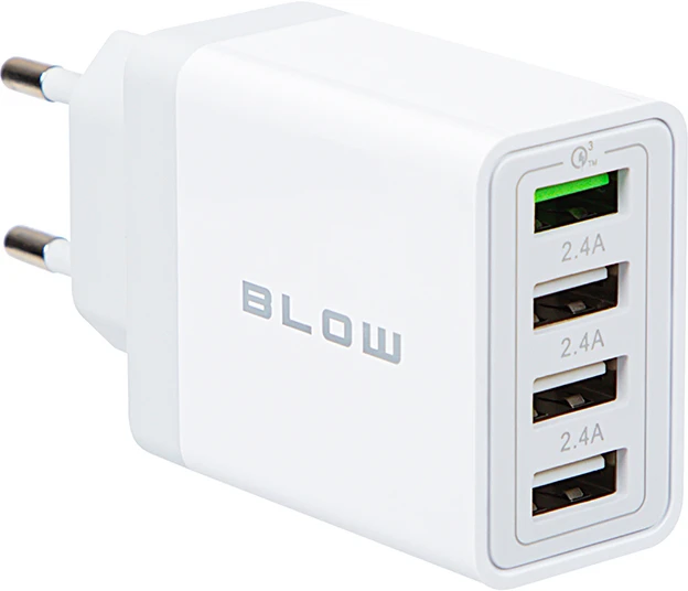 Blow Maitinimo įkroviklis USBx3 lizdas + USB QC 30W