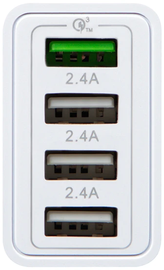 Blow Maitinimo įkroviklis USBx3 lizdas + USB QC 30W