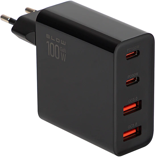 Blow Maitinimo įkroviklis USBx2 lizdas + USB-Cx2 QC+PD 100W