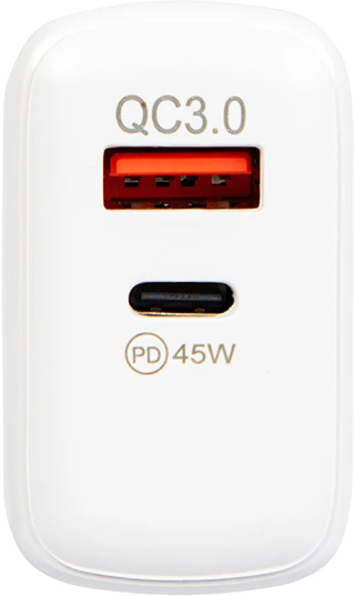 Blow Sieninis įkroviklis USB lizdas + USB-C PD 45W GAN