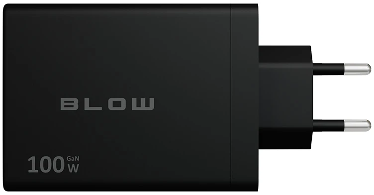 Blow Sieninis įkroviklis USB-Cx4 PD 100W GAN juodas