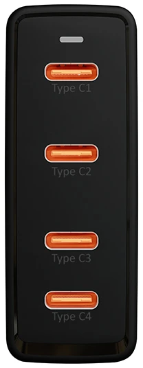Blow Sieninis įkroviklis USB-Cx4 PD 100W GAN juodas