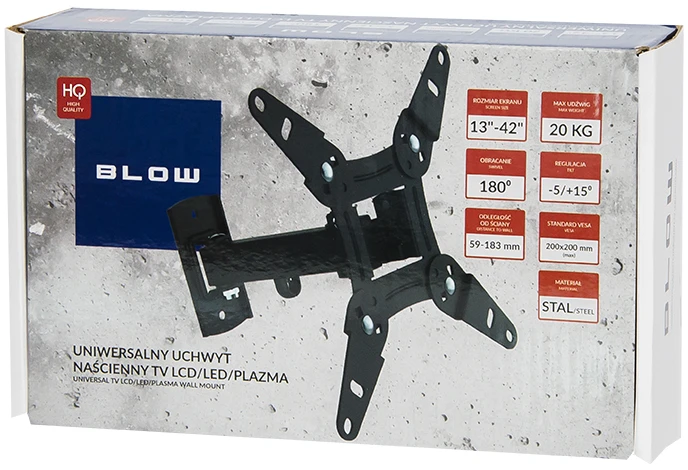 Blow LCD televizoriaus laikiklis WS102 10 "- 37" VESA 25kg - su jungtimi