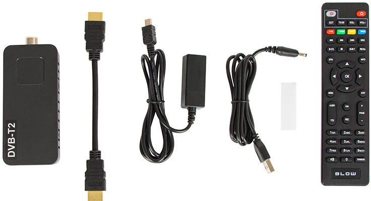 77-021# Dekoderio imtuvas DVB-T2 „Blow 6006FHD“ mini pakuotė