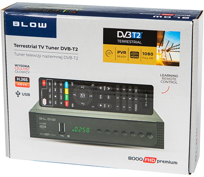 DVB-T2 imtuvo dekoderis BLOW 8000FHD PREMIUM