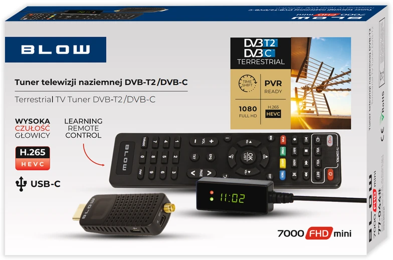 BLOW DVB-T2 skaitmeninis imtuvas 7000FHD MINI