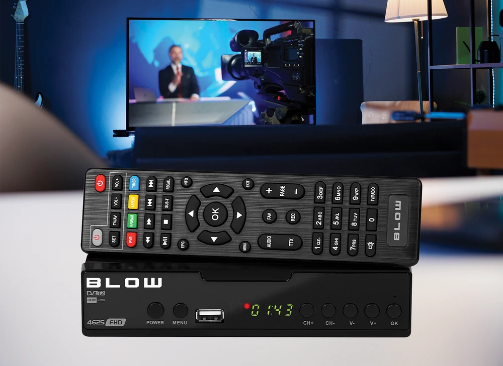 Blow skaitmeninis TV imtuvas DVB-T2 4625FHD H.265 V2