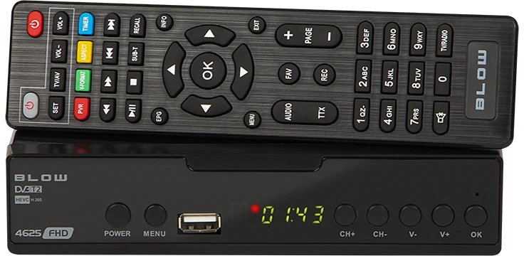 Blow skaitmeninis TV imtuvas DVB-T2 4625FHD H.265 V2