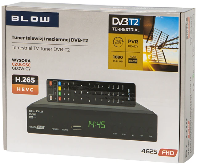 Blow skaitmeninis TV imtuvas DVB-T2 4625FHD H.265 V2