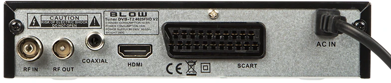 77-060# Dekoderio imtuvas DVB-T2 „blow 4625fhd“ pakuotė v2