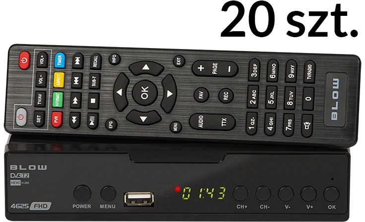 77-060# Dekoderio imtuvas DVB-T2 „blow 4625fhd“ pakuotė v2