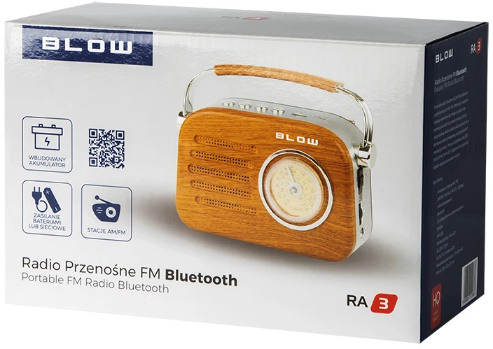 Nešiojamas analoginis radijas FM BT BLOW RA3