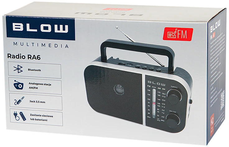 Oem Blow nešiojamas analoginis AM/FM radijas RA6