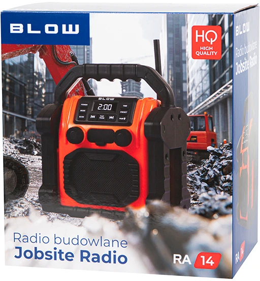 Nešiojamas analoginis AM/FM radijas BLOW RA14 konstrukcija