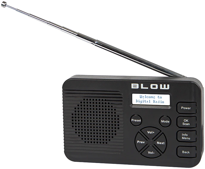 Virtuvės radijas FM/DAB+ BLOW RK4 BT juodas