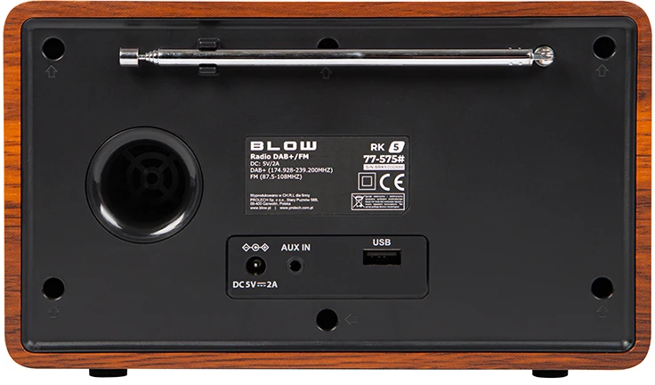 Virtuvės radijas FM/DAB+ BLOW RK5 BT juodas
