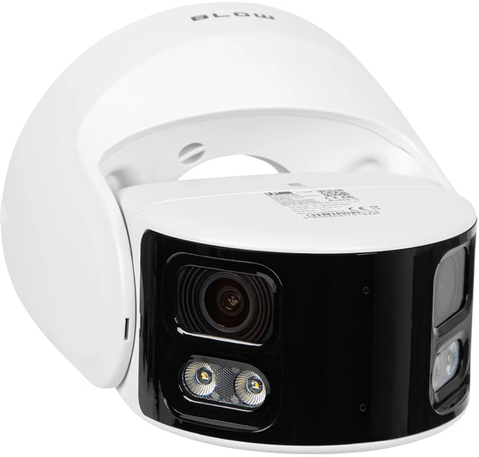 BLOW 8MP IP kamera BL-I8SS40TWM 4 mm baltas kupolinis panoraminis dvigubas objektyvas