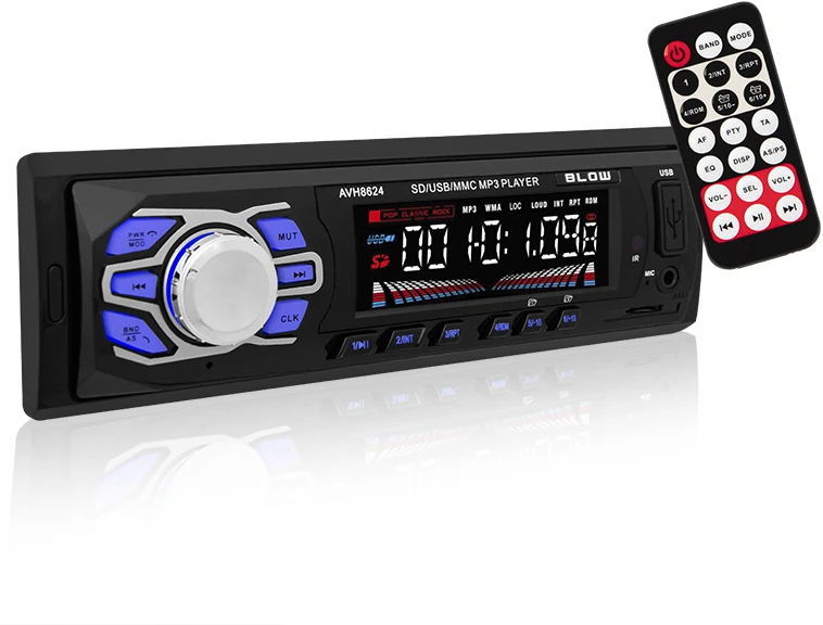 Automagnetola BLOW 78-269 radijas AVH-8624 MP3/USB/SD/MMC/BLUETOOTH + REMOTE