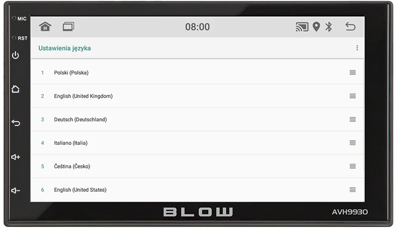 Automagnetola Radijas BLOW AVH-9930 2DIN 7" GPS Android