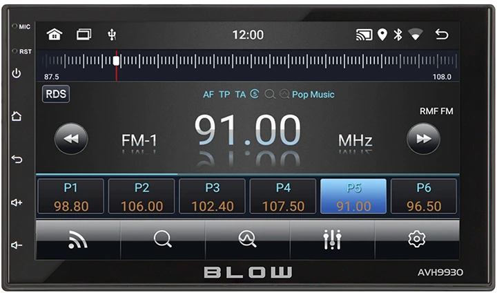 Automagnetola Radijas BLOW AVH-9930 2DIN 7" GPS Android