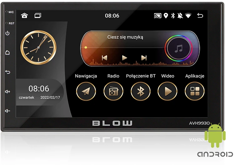Automagnetola Radijas BLOW AVH-9930 2DIN 7" GPS Android