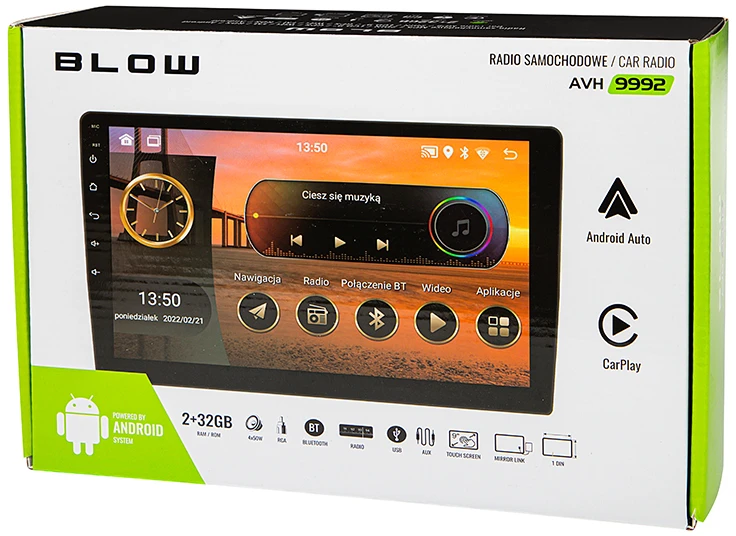 Automagnetola Radijas BLOW AVH-9992 1DIN