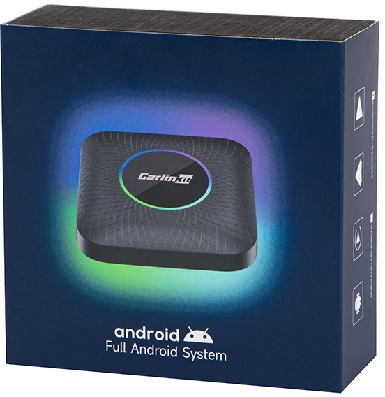 Carlinkit Tbox-Plus Led 4+64GB Wireless Adapter Apple Carplay / Android Auto, Juodas - belaidis adapteris