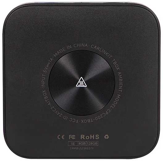 Carlinkit Tbox-Plus Led 4+64GB Wireless Adapter Apple Carplay / Android Auto, Juodas - belaidis adapteris