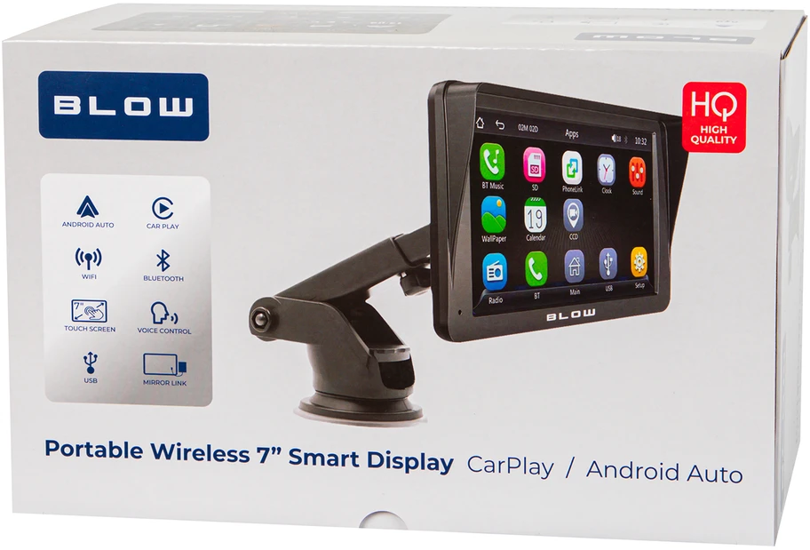 Belaidė CarPlay5.0 multimedijos stotelė, 7 colių, BLOW