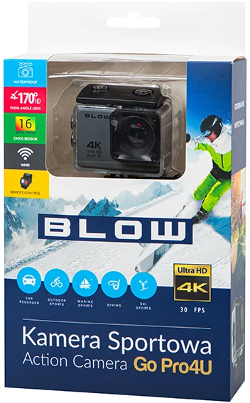 BLOW veiksmo kamera ACTION CAMERA Pro4U 4K