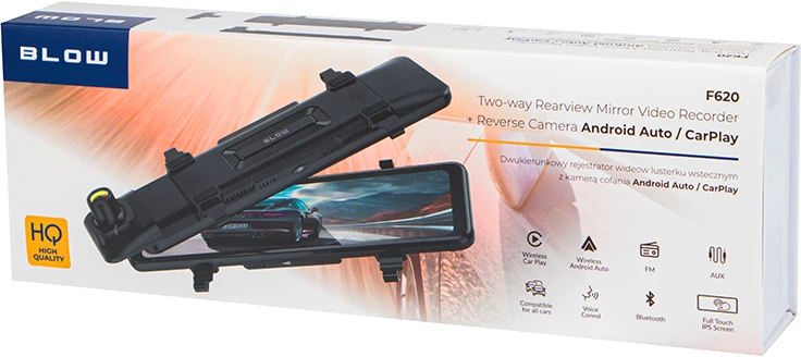 BLACKBOX DVR F620 BLOW Veidrodinis vaizdo registratorius