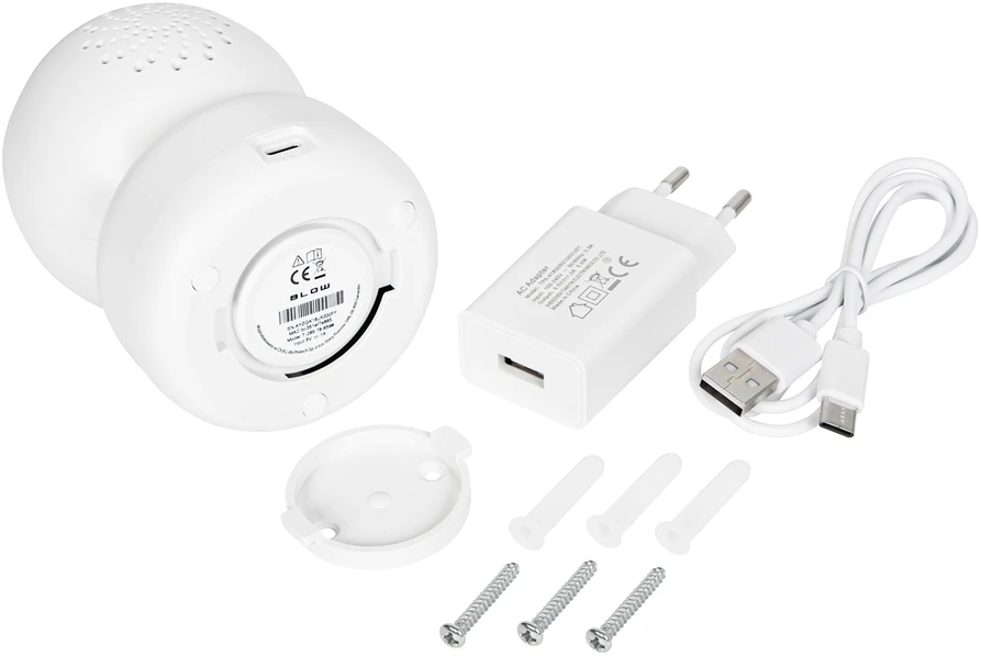 BLOW WiFi 5MP kamera T-265 dviejų dažnių (5 GHz) Tuya pasukamas kūdikių monitorius