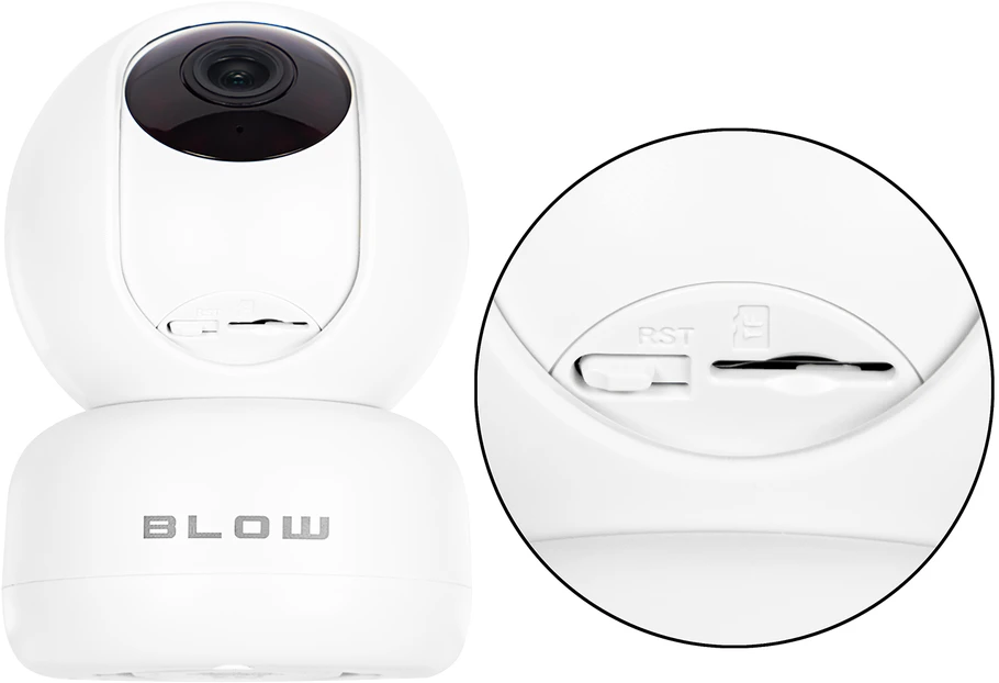 BLOW WiFi 5MP kamera T-265 dviejų dažnių (5 GHz) Tuya pasukamas kūdikių monitorius