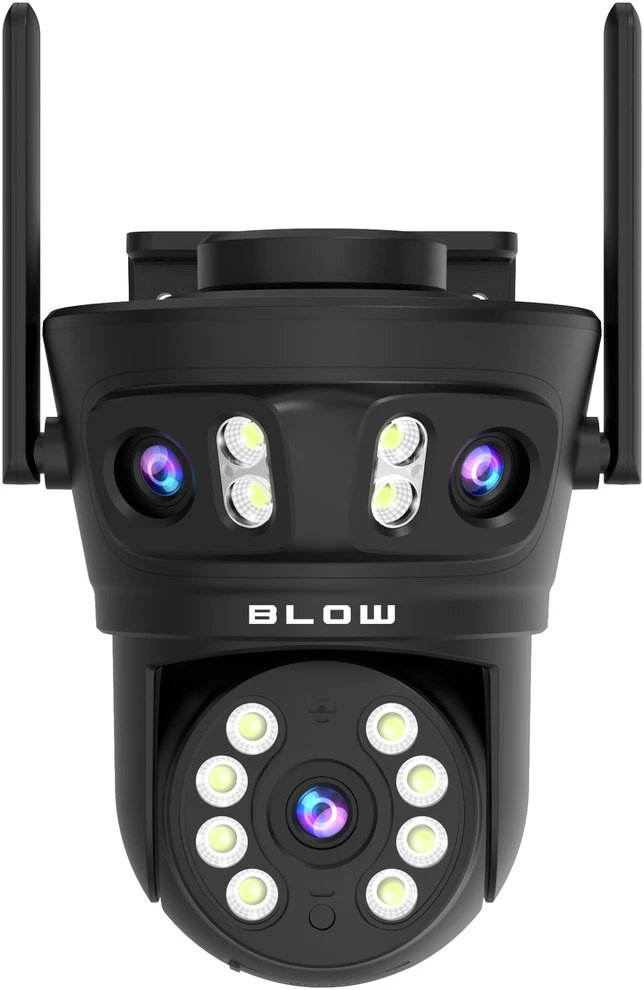 BLOW WiFi 8MP I-338 kamera su 3 pasukamais objektyvais, PTZ