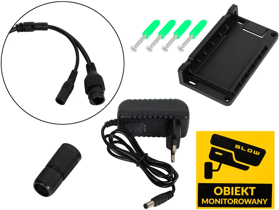 BLOW WiFi kamera su 3 objektyvais, 6MP, V380, juoda