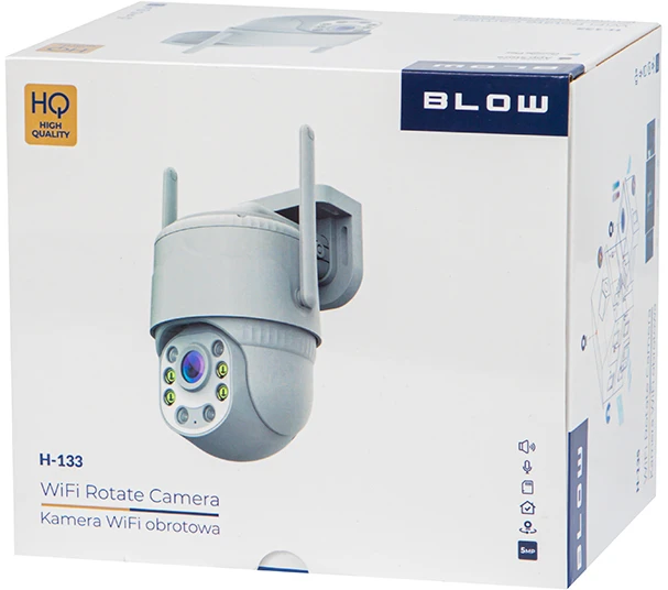 BLOW WiFi H-133 kamera, besisukanti 3 MP PTZ