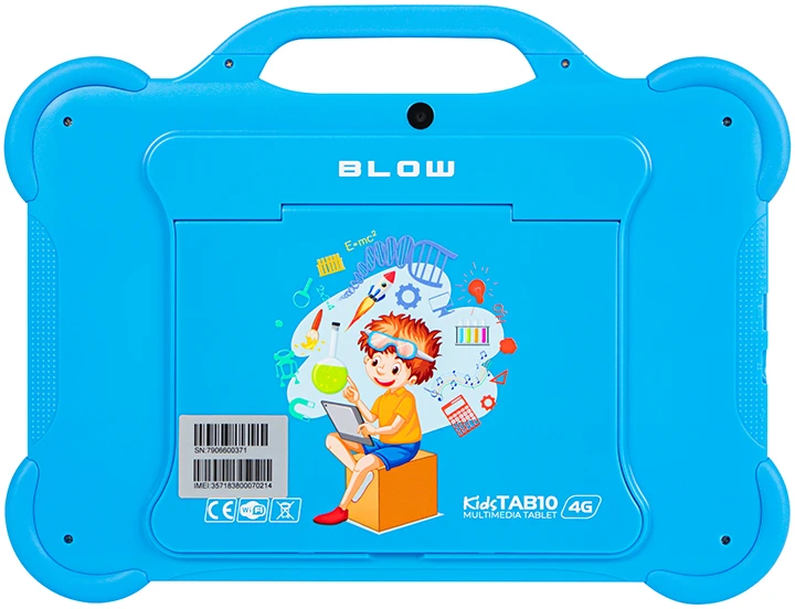 Planšetinis kompiuteris vaikams Blow KidsTAB10 4G, 4/64GB mėlynos spalvos