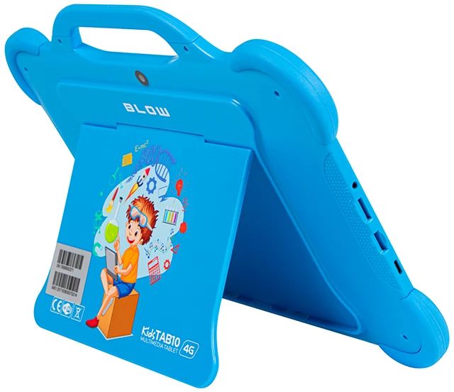 Planšetinis kompiuteris vaikams Blow KidsTAB10 4G, 4/64GB mėlynos spalvos