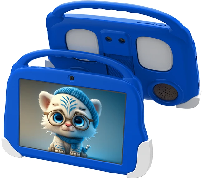BLOW KidsTAB8 4G planšetinis kompiuteris 4/64GB mėlynas dėklas