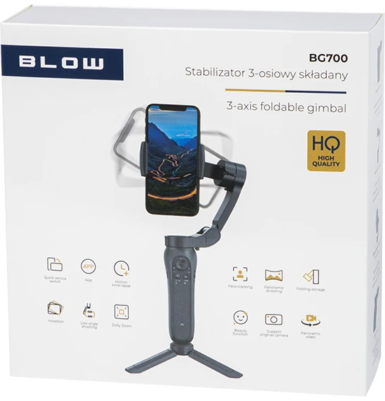 Sulankstomas gimbal BLOW stabilizatorius BG700