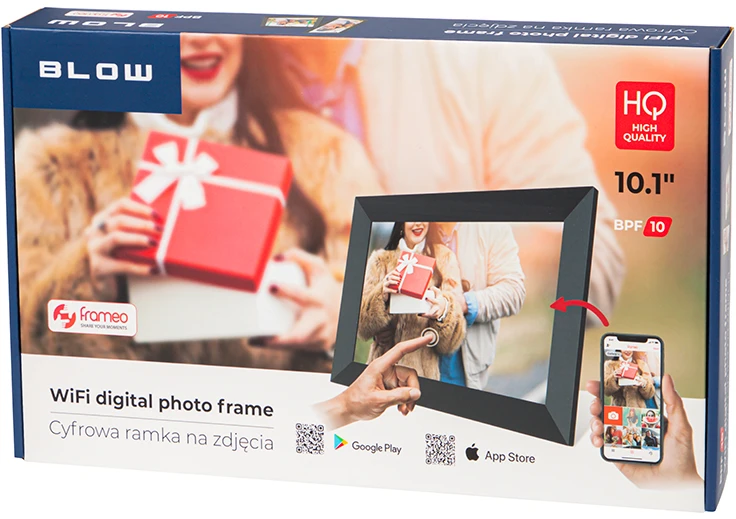 BLOW skaitmeninis nuotraukų rėmelis FRAMEO WiFi 10.1"