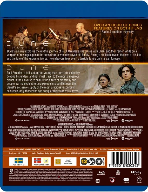80 „DUNE“ 2 FILMŲ KOLEKCIJA