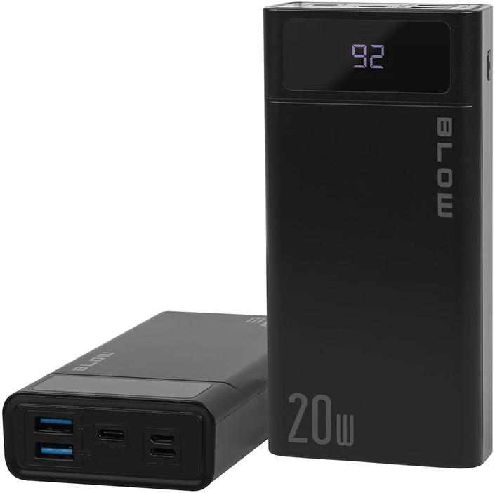 Blow Išorinė baterija 20000mAh QC+PD PB20E JUODA